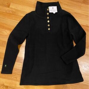 NWT Dudley Stephens Black Long Wharf Fleece